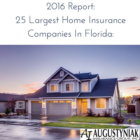 2016 Report: 25 Largest Home Insurance Companies In Florida