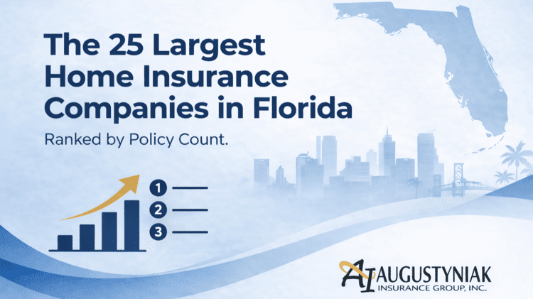 The 25 largest home insurance companies in Florida ranked by policy count