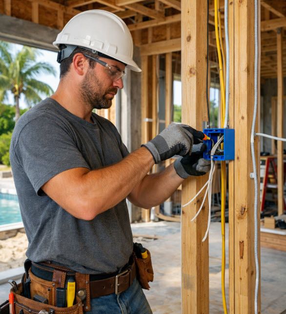Florida electrical crew on job site
